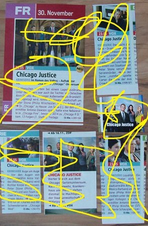 Chicago Justice (Philip Winchester, Joelle Carter, Jon Seda, Monica Barbaro): klein Zeitschriftenclippings, Zeitschriften-Clippings = Programmhinweise, Presseclippings, Presse Clippings, Ausverkauf