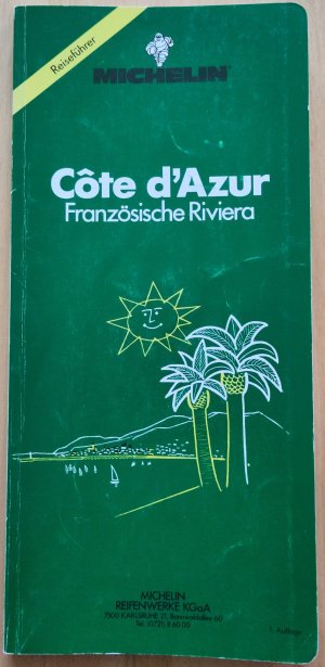 gebrauchtes Buch – Michelin – Cote d'Azur - Französische Riviera