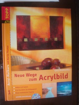 gebrauchtes Buch – Martin Thomas – Neue Wege zum Acrylbild  mit CD !!!  -  Grundkurs