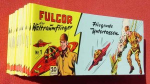 29 x (!) verschiedene Piccolo : Fulgor der Weltraumflieger. Kleine Einzelhefte. Hethke Sammlerausgabe / Nachdruck der Serie von 1953. Hefte in sehr gutem […]