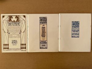 3 Bände): 1. Die Fläche. - Schroll Reprint Band II. 2. Wiener Werkstaette Mode: Stoffe, Schmuck, Accsessoires. 3. Wiener Werkstaette Kunst und Handwerk […]