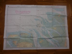 gebrauchtes Buch – Deutsches Hydrographisches Institut  – Mündungen der Jade und Weser - Übungskarte