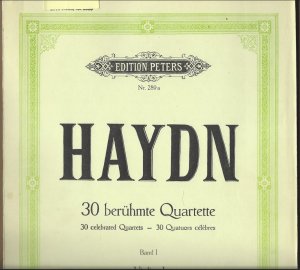 30 berühmte Quartette für 2 Violinen, Viola und Violoncello, Band 1 [14 Quartette, 1-14] (= Edition Peters, Nr. 289a). 4 Stimmen.