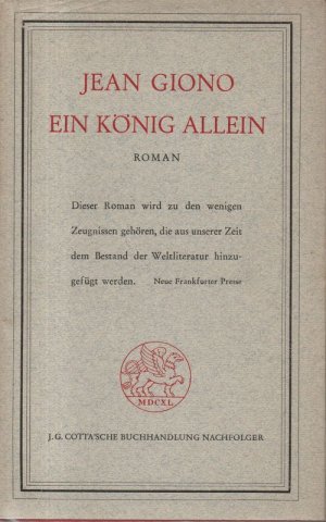 Ein König allein.