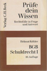 Köhler, Helmut: BGB. - München : Beck 1.,  Allgemeiner Teil