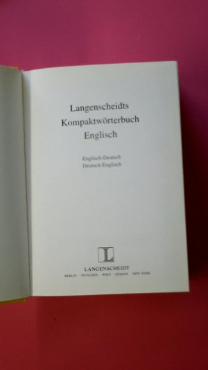 gebrauchtes Buch – KOMPAKTWÖRTERBUCH ENGLISCH.