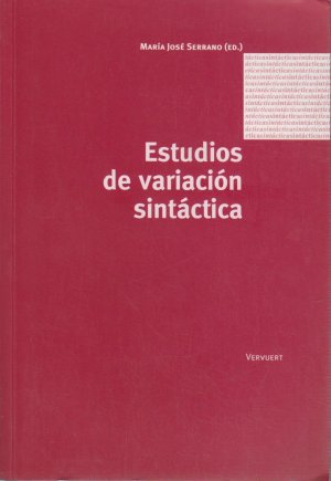 Estudios de variación sintáctica.