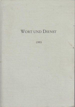 Wort und Dienst. Jahrbuch der Kirchlichen Hochschule Bethel. 22. Band.