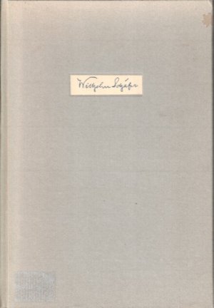 Die Biberburg. Nummeriert (695. Exemplar) und signiert von Wilhelm Schäfer.