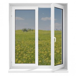 neues Buch – EASYmaxx Fliegengitter für Fenster mit Magic Click | Moskitonetz individuell zuschneidbar für alle Fenster bis 150 x 130 cm | Einfache Montage mit 12 Magneten - kein Bohren oder Schrauben [Schwarz]