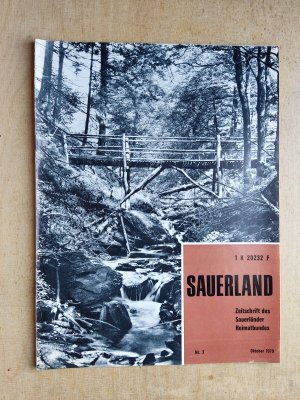 antiquarisches Buch – Albert Zimmermann – Sauerland. Zeitschrift des Sauerländer Heimatbundes Nr. 3  -  Oktober   1970