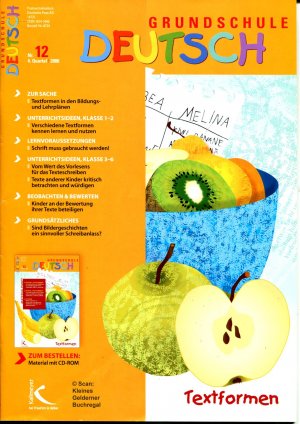 Grundschule Deutsch 12/2006: TEXTFORMEN / mit Materialpaket (OVP - vollständig)