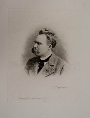 Nietzsche. Photogravure einer Fotografie von Gustav Adolf Schultze (?). Photographische Gesellschaft in Berlin (mit deren Prägestempel), um 1890, 17,5 […]