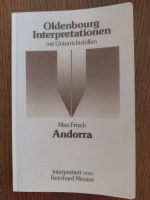 gebrauchtes Buch – Reinhard Meurer – Max Frisch, Andorra