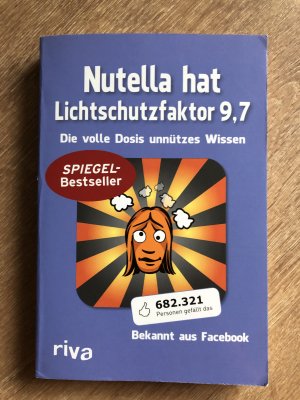 Nutella hat Lichtschutzfaktor 9,7 - Die volle Dosis unnützes Wissen