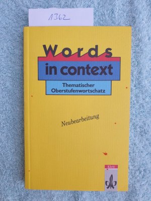 gebrauchtes Buch – Knop, Bernhard; Naumann-Breeze – Words in Context - Revised Edition