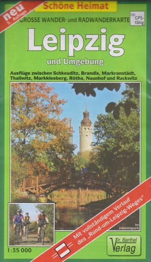 gebrauchtes Buch – Leipzig und Umgebung - Wander- und Radwanderkarte - 1:35.000