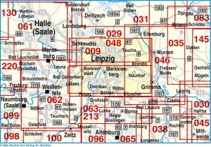 gebrauchtes Buch – Leipzig und Umgebung - Wander- und Radwanderkarte - 1:35.000