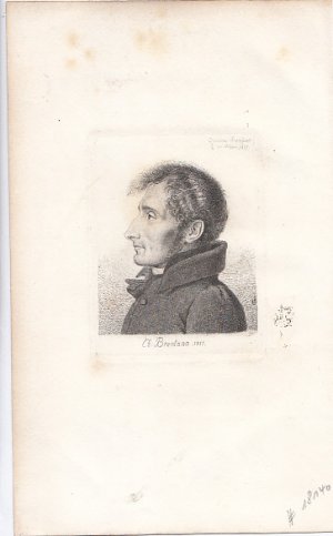 Porträt. Brustbild im Profil nach links. Original - Radierung von Ernst Ludwig Grimm, Plattengröße: 8,5 x 6,5 cm, Blattgröße: 19,5 x 12 cm, rechts unten […]