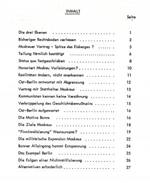 gebrauchtes Buch – Höpker, Dr. Wolfgang – Bilanz der neuen Ostpolitik