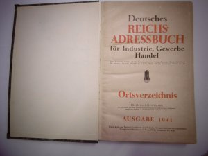 Deutsches Reichs- Adressbuch für Industrie, Gewerbe, Handel