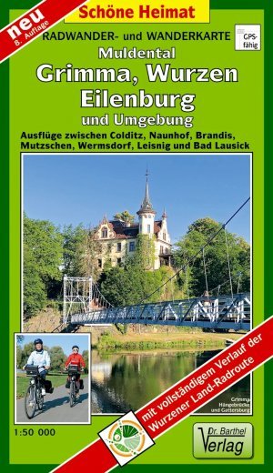 gebrauchtes Buch – Wanderkarte Muldental - Grimma, Wurzen, Eilenburg - 1:50.000