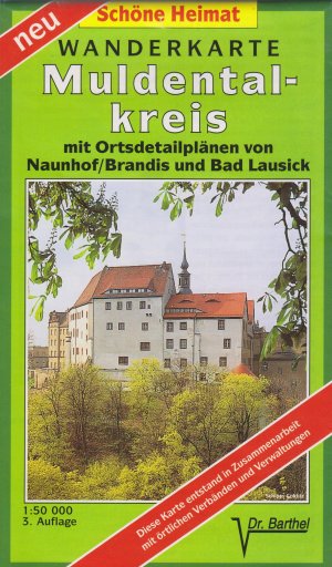 gebrauchtes Buch – Wanderkarte Muldentalkreis - mit Ortsplänen von Naunhof/Brandis und Bad Lausick - 1:50.000