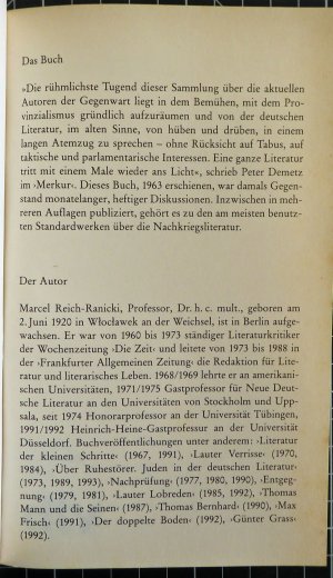 gebrauchtes Buch – Marcel Reich-Ranicki – Deutsche Literatur in West und Ost