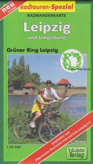 gebrauchtes Buch – Grüner Ring Leipzig – Radwanderkarte Leipzig und Umgebung - Grüner Ring Leipzig - 1:50.000