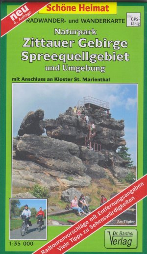 gebrauchtes Buch – Wanderkarte Naturpark Zittauer Gebirge, Spreequellgebiet und Umgebung - mit Kloster St. Marienthal