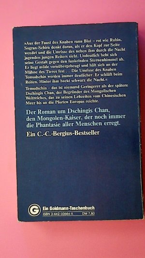 gebrauchtes Buch – Bergius, C. C – DSCHINGIS CHAN. Roman