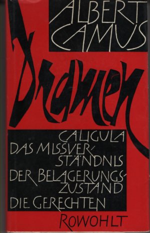 antiquarisches Buch – Albert Camus – Dramen. Caligula / Das Missverständnis / Der Belagerungszustand / Die Gerechten