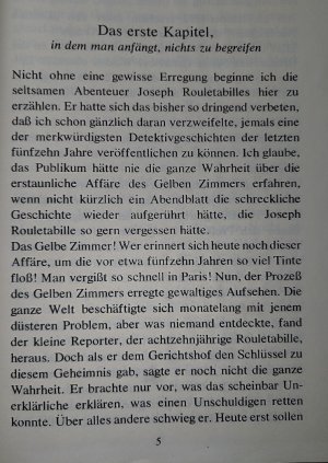 gebrauchtes Buch – Gaston Leroux – Das Geheimnis des Gelben Zimmers. Kriminalroman (Großdruck, große Schrift, für Menschen mit Sehbehinderung)