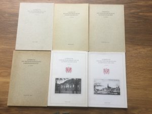 Sammlung "Jahrbuch für Brandenburgische Landesgeschichte".Bände : 20, 23,31,37,40-59