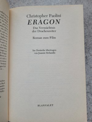 gebrauchtes Buch – Paolini – Eragon