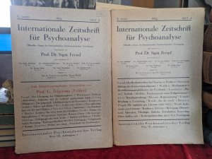 Internationale Zeitschrift für Psychoanalyse. X. Band. Heft 3 und 4 des Jahrgangs 1924.