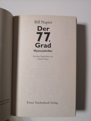 gebrauchtes Buch – Bill Napier – Der 77. Grad