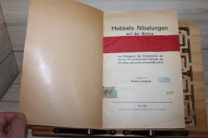 Hebbels Nibelungen auf der Bühne- Dissertation