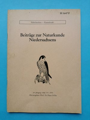 gebrauchtes Buch – Beiträge zur Naturkunde Niedersachsens – Beiträge zur Naturkunde Niedersachsens - 29. Jahrgang - Heft 1/2 - 1976