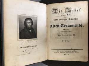 Die Bibel: Die heiligen Schriften des Alten Testaments, übersetzt und neu revidirt von Dr. Leander van Eß, Prachtausgabe