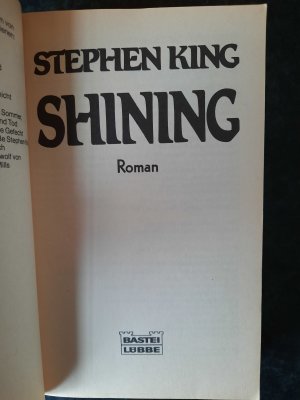 gebrauchtes Buch – Stephen King – Shining. Roman.