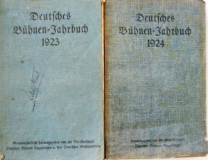 Deutsches Bühnen Jahrbuch (12 Bände 1923=1949 s.u.)