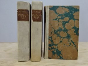 Die nachgelassenen Papiere des Pickwick-Clubs. Aus dem Englischen von R.A. Fröhlich. 6 Tle. in 3 Bdn. Wien, Lechner, 1843. Mit 4 gestoch. Frontisp. Kl […]