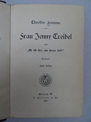 Frau Jenny Treibel oder 