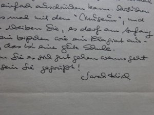 deutsche Lyrikerin; 1935 - 2013). Eigenhändiger Brief mit Unterschrift an Gunnar Wilken aus Winnert (Nordfriesland), datiert 'Tielenhemme, 1. Juni 84'. […]