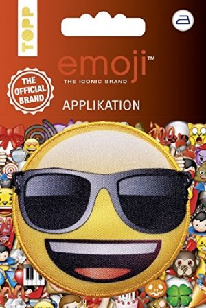 Emoji Applikation Sonnenbrille: Applikation zum Aufbügeln