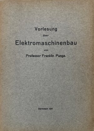 Vorlesung über Elektromaschinenbau.