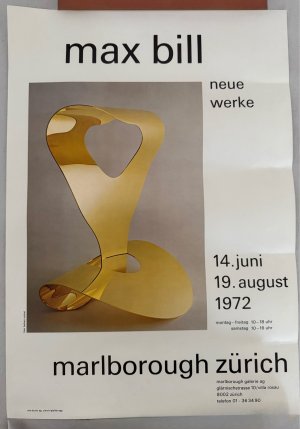 Max Bill [Plakat, Ausstellungsplakat anlässlich der Ausstellung in der Marlborough Galerie, Zürich, 1972 / Poster on occassion of the exhibition at Marlborough […]
