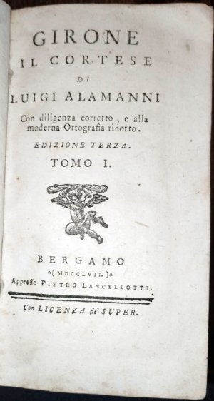 Girone il cortese con diligenza corretto, e alla moderna ortografia ridotto. Edizione terza.