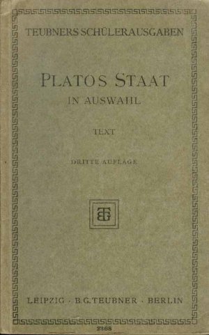 gebrauchtes Buch – Platos Staat in Auswahl